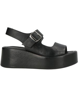 CURIOSITÉ Sandals Leather - Black