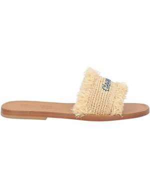 DSquared² Summer Lovers Sandals Natural Raffia - White