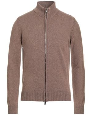 Luigi Borrelli Napoli Cardigan Virgin Wool, Silk, Cashmere - Brown