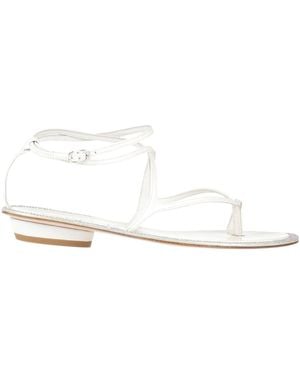 Le Silla Thong Sandal Leather - White