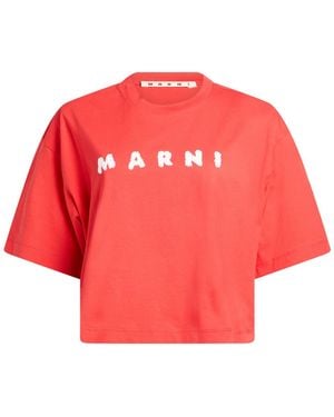 Marni T-Shirt Cotton - Red