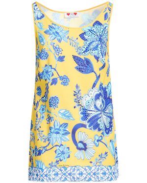 Gai Mattiolo Top Polyester, Lycra - Blue