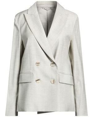 Peserico Light Blazer Virgin Wool, Viscose, Elastane - White