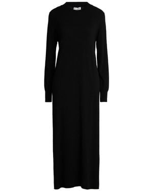 Manila Grace Midi-Kleid - Schwarz