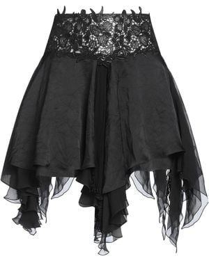 Versace Mini Skirt Polyester, Silk, Cotton - Black