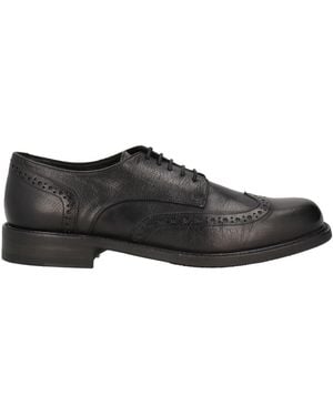 Pantanetti Lace-Up Shoes Leather - Black