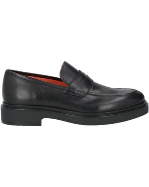 Santoni Loafers Leather - Black