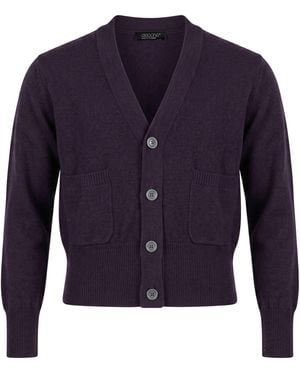 Aragona Cardigan Merino Wool - Blue