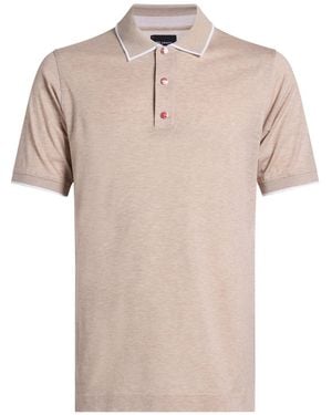 Kiton Polo Shirt Cotton - Natural