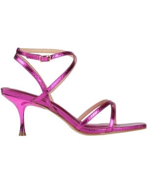Miss Unique Fuchsia Sandals Leather - Pink