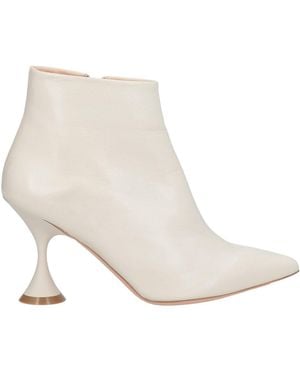 FRANCESCO SACCO Light Ankle Boots Leather - White