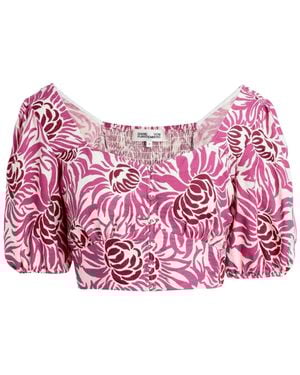 Diane von Furstenberg Haut Fleuri À Manches Courtes - Rose