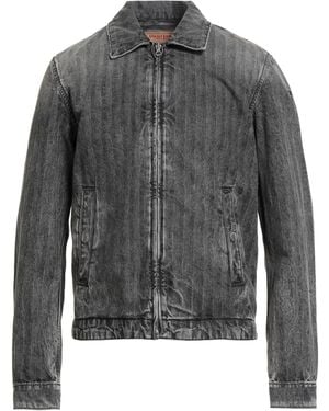 DIESEL Charcoal Denim Outerwear Cotton - Gray