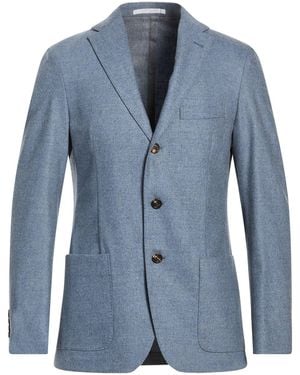 Eleventy Slate Blazer Wool, Cashmere, Elastane - Blue