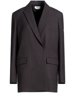 The Row Charcoal Blazer Virgin Wool, Silk - Black