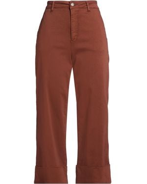 D.exterior Pants Cotton, Elastane - Red