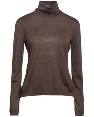 M-M M Rollkragenpullover - Braun