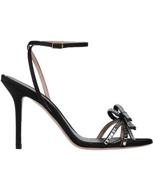 Gedebe Sandals Textile Fibers - Black