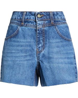 Kaos Denim Shorts - Blue