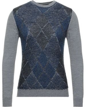 Daniele Alessandrini Jumper Wool, Acrylic, Mohair Wool Polyamide - Blue