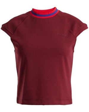 Ferrari T-Shirt Viscose, Polyamide, Elastane - Red