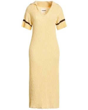 Jil Sander Midi Dress Cotton - Metallic