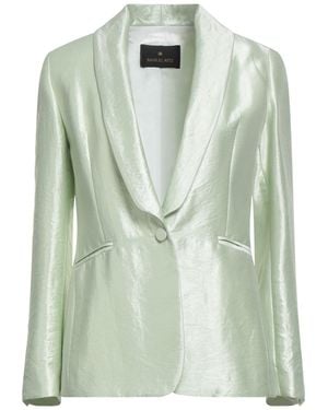 Manuel Ritz Light Blazer Viscose, Polyamide, Polyester - Green