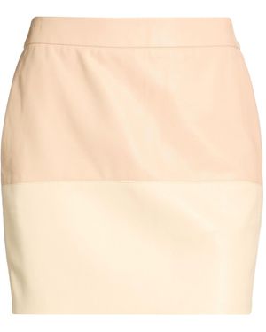 Isabelle Blanche Blush Mini Skirt Polyester, Polyurethane - Natural