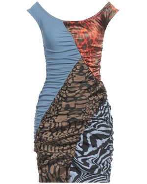 AHLUWALIA x GANNI Mini Dress Polyester - Blue