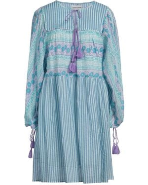 Antik Batik Mini Dress - Blue