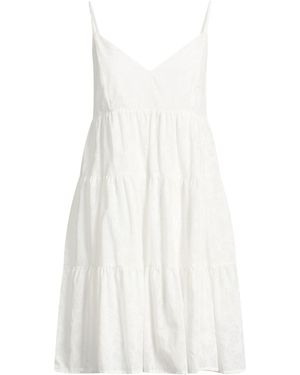 White Wise Mini Dresses - White