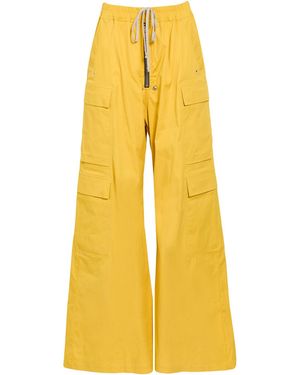 Rick Owens Pants Cotton, Elastane - Yellow