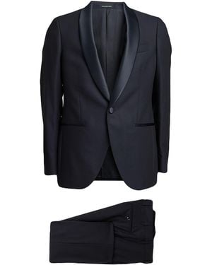 Sartoria Latorre Midnight Suit Virgin Wool - Blue
