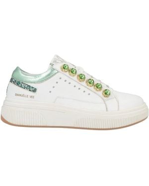 Emanuélle Vee Sneakers Leather, Synthetic Material - White