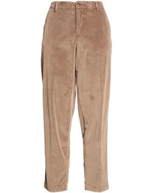 Myths Taupe Pants Cotton, Modal, Elastane - Natural