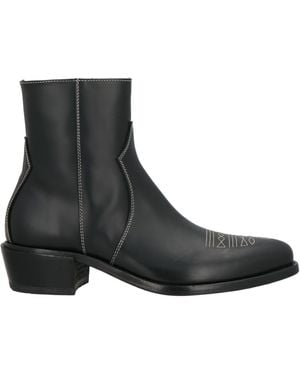 MICH SIMON Ankle Boots Calfskin - Black