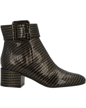 Sergio Rossi Military Ankle Boots Leather - Black