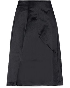 Comme des Garçons Midi Skirt Cotton, Nylon - Black