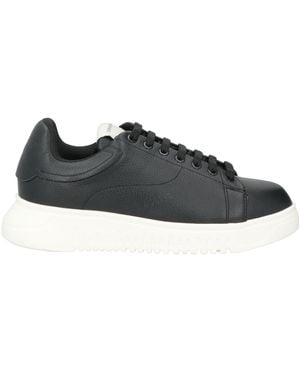 Emporio Armani Trainers Leather - Black