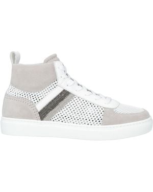 Fabiana Filippi Light Trainers Leather, Textile Fibres - White