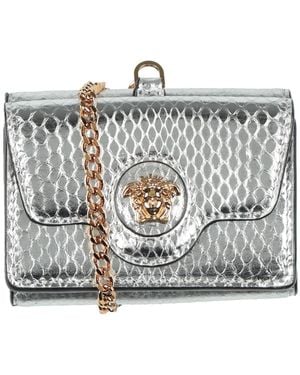 Versace Crossbody Wallet Cow Leather - Metallic