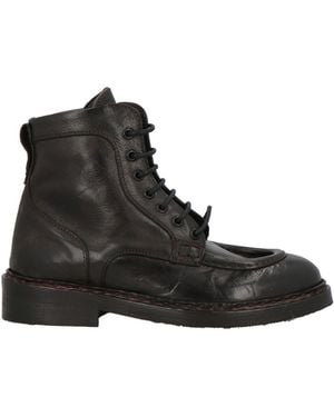 JP/DAVID Dark Ankle Boots Leather - Black