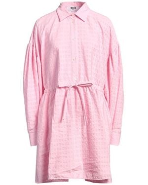 MSGM Mini Dress Cotton, Elastane - Pink