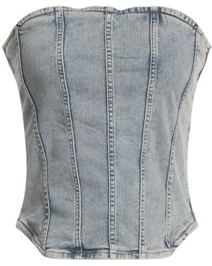 Maje Top Cotton, Polyester, Elastane - Gray