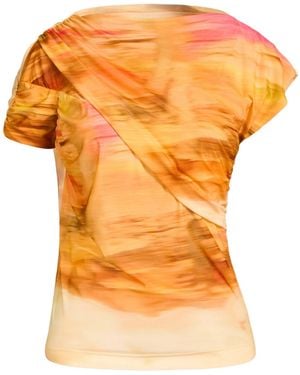 Pinko Top Nylon, Elastane - Orange
