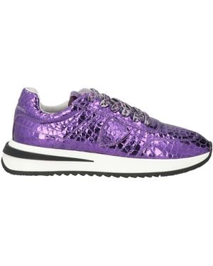 Philippe Model Sneakers Leather, Textile Fibers - Purple