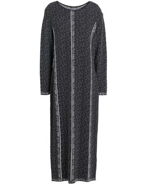 Marina Rinaldi Midi Dress Viscose, Polyamide - Gray