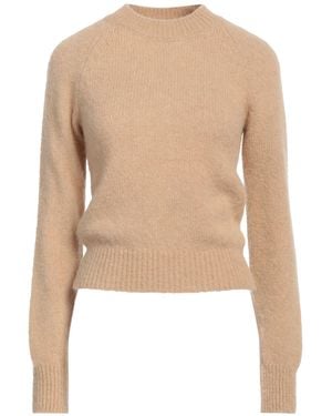 Dries Van Noten Camel Jumper Alpaca Wool, Merino Wool, Polyamide - Natural