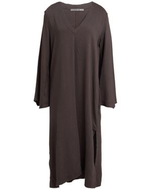 Transit Par-Such Midi Dress Viscose, Wool, Elastane - Brown