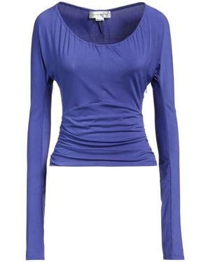Victoria Beckham T-Shirt Polyester, Elastane - Blue